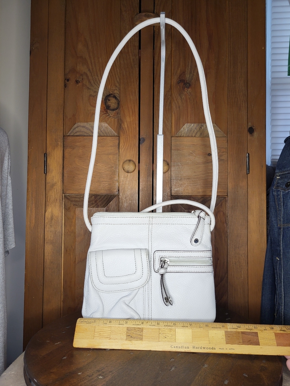 Tignanello white leather crossbody bag - Picture 4 of 15